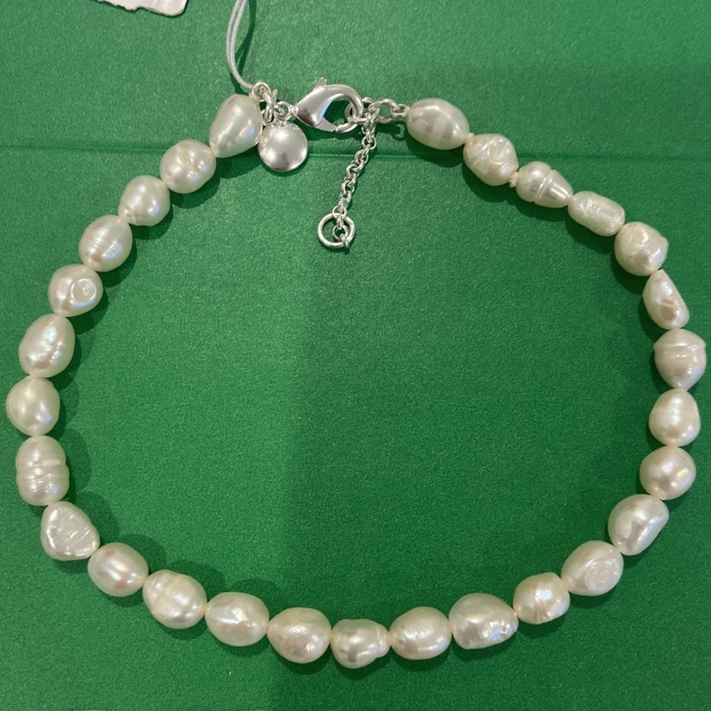 J. Crew freshwater pearls anklet